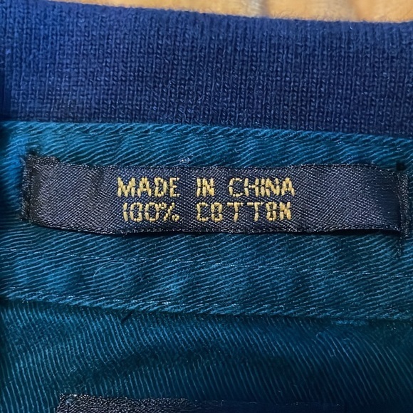 Basic Options Vintage 100% Cotton Long Sleeve Striped Polo Y2K Size 2XLT - Picture 5 of 6